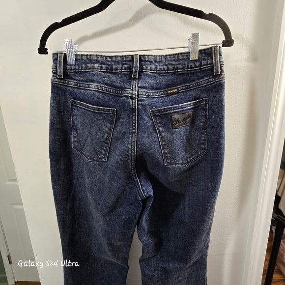Wrangler Women's Dark Blue Flare Jeans - Picture 4 of 8